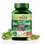 Vlado's Himalayan Organics Whole Food Multivitamin For Women With Vitamin B1, B2, B3, B5, B6, B7, B9, B12, C, D, E, Calcium, Magnesium, Zinc | Smooth Digestion | Good For Brain & Bone Health | Boost Energy - 60 Veg Capsules