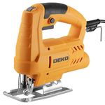 Jig Saw Corded: DEKOPRO Electric Jigsaw Tool Power Jig Saws for Woodworking, Wood Cutter Hand Tool with 6 Variable Speed, 4 Orbital Settings, ±45° Bevel Cutting, Tool-Less Blade Quick Release