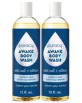 Puracy Natural Body Wash - 2pk 12 fl oz / 355 ml - Body Wash Sensitive Skin - 98.6% Pure Plant Ingredients - Body Wash Women, Men & Kids - Moisturizing Body Wash/Shower Gel - Sea Salt & Citrus