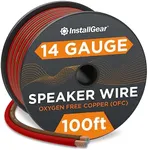 InstallGear 14 Gauge Wire AWG Speaker Wire (100ft - Red/Black) | Speaker Cable for Car Speakers Stereos, Home Theater Speakers, Surround Sound, Radio, Automotive Wire, Outdoor | Speaker Wire 14 Gauge