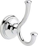 Delta 79735 Cassidy Double Towel Hook Bath Hardware Accessory in Polished Chrome