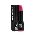 STREET WEAR Satin Smooth Lipstick -PINK FANTASY (Pink) - 4.2 gms - Longwear Creme Lipstick, Moisturizing, Creamy Formuation, 100% Color payoff, Enriched with Aloe vera, Vitamin E and Shea Butter