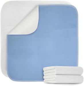 Gogreen Waterproof Reusable Underpads, 4-Layer Heavy Absorbency & Quilted Washable Pads for Kid, Adult, Elderly, and Pet, Bedwetting Incontinence Pad for Bed, Sofa, Floor, Couch (18" x 24", Pack of 2)