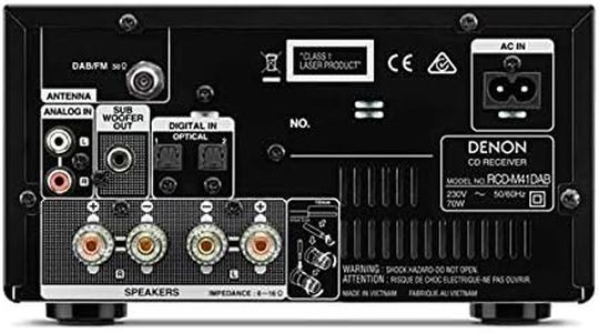 Denon Hi-Fi Receiver – Silver, DAB Radio