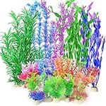 Coolty 26pcs Aquarium Plants Colorful Artificial Aquatic Plants Aquarium Decorations Fish Tank Plants for Household and Office Aquarium Simulation