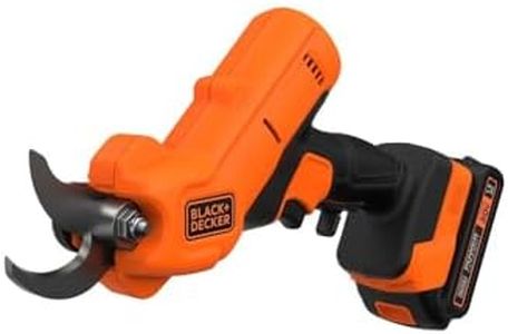 BLACK+DECKER 20V MAX* Cordless Pruner Kit, Power Pruning Shears, Battery and Charger Included (BCPR320C1)