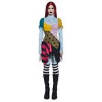 Dolls Kill Nightmare Sally Rag Doll Costume - Halloween Colorblock Outfit by Trickz N' Treatz - Large