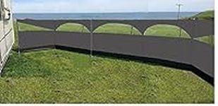 HSS Wind screen windbreaker Blocker 5 Panel Camping Garden Beach Wind Break 8.35 M Grey