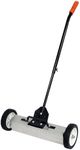Master Magnetics 7543 Magnet Sweeper Push Type with Release, 18-Inch Width, Adjustable Sweeping Height and Collapsible Handle, 1 Each