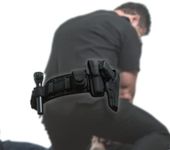 (Smooth Leather, Regular - For waist size 90cm or more) - BackUpBrace Belt Back Support for Lower Back Pain Ease & Support Prevents Back Strain & Sciatic Pain Trusted by Law Enforcement