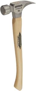 Stiletto Ti16MC-P Ti 16 Milled Face Hammer with a Curved 18" Poly-Fiberglass Handle with an AirGrip