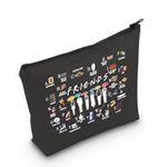 Friend TV Show Merchandise Friend TV Show Fan Gift Friend TV Show Makeup Zipper Pouch (Frien BLK)