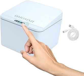 OMOMMI Mini Countertop Trash Can，Touchless Automatic Trash Can，Smart Trash Can，Small Trash Can，Desktop Garbage Can，Automatic Mini Garbage Can for Coffee Table/Laundry Countertop/Dresser top/caravan6L