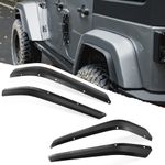 Z8 Front & Rear Fender Flares Compatible with 2007-2018 Jeep Wrangler JK & JKU Unlimited,Off-Road Wheel Fender Liner 4 PCS