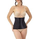 Flexees Maidenform Women's Shapewear Easy Up Waist Nipper,Black,Large