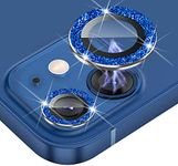 ELEF Camera Lens Protector Sparkle Ring For iPhone 12,11,12 Mini,11 Pro,11 Pro Max-Blue