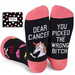 HAPPYPOP Get Well Soon Gifts - Breast Cancer Awareness, Inspirational Gifts, Gifts For Chemo Patients, Dear Cancer You Picked the Wrong , Medium