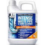 Pro-Kleen Intense Waste Pipe and Tank Cleaner For Caravans and Motorhomes (1 Litre) - Deeply Cleans Shower & Sink Drain Pipes - Cleans & Freshens Toilet Cassettes - Eliminates Unpleasant Odours