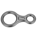 Bnineteenteam Descender,35KN Figure 8 Aluminum Alloy Descender for Rappelling Belaying Rock Climbing (Grey)