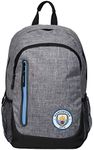 FOCO EPL Manchester City FC Football Premier League Championship Heather Grey Laptop School Work Backpack