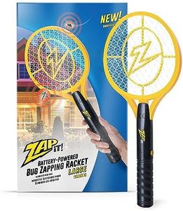 Zap It Bug Zapper Battery Powered (2xAA Included) Bug Zapper Racket, 3,500 Volt