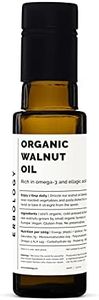 Erbology Organic Walnut Oil 100ml - Cold-Pressed - Supports Cognitive Health - Straight from Farm - Non GMO - No Additives or Preservatives - Recyclable Glass Bottle