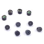 Cylewet 10Pcs 5V 2 Terminals Passive Electronic Alarm Buzzer Electromagnetic Beeper AC Impedance for Arduino (Pack of 10) CYT1008