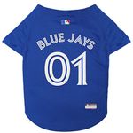 Official MLB Toronto Blue Jays Pet Jersey for Dogs & Cats, Size X-Large - Stylish Baseball Jersey for Your Furry Fan - Show Off Team Spirit with The Perfect Fan Apparel Gear for Pet, Dog & Cat