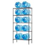 Clucycia 5 Tier Shelving Unit Adjustable Wire Shelves 5 Layer Iron Storage and Organizer Shelf Rack Black 29.52 * 13.77 * 59.05inch