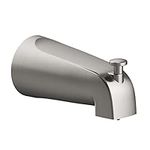 Design House 522920 Slip on Tub Diverter Spout, Satin Nickel, 5 inches