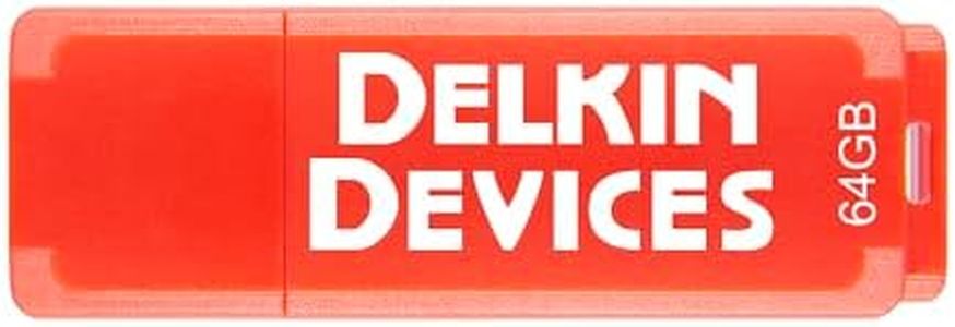 Delkin Devices 3.0 64GB USB Flash Drive, Plug & Play, Ultra-Fast Data Transfer, USB Thumb Drive - Data Storage and Transfer, Up to 60MB/s Read