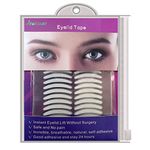 400Pcs 2.5mm Eyelid Tapes Invisible Eyelid lift Stripes (Sticky on one side), Medical Fiber Eyelid Stickers, Instant Eye lid Lift Without Surgery, for Hooded, Droopy, Uneven, Mono-eyelids