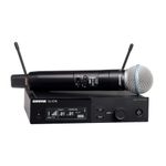 Shure SLXD24/B58 Digital Wireless Microphone System - Includes SLXD2 Handheld Transmitter with BETA 58A Vocal Mic Capsule and SLXD4 Single Channel Rack Mount Receiver | H55 Band (SLXD24/B58-H55)