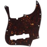 Musiclily Pro 5-String 10-Hole Contemporary J Bass Pickguard for Fender American Jazz Bass, 4Ply Tortoise Shell