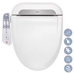 R FLORY FDB600 Electronic Smart Bidet Seat Easy Install Heated Seat Warm Dry and Water Eco Power Save Self Cleaning Healthy Separate Nozzle (Normal-UK)