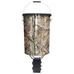 Wildgame Innovations Pail Feeder, Real Tree Camo Steel, 50-Lbs.