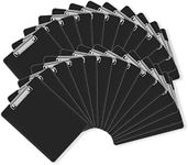 Black Clipboards, PANDRI 26 Pack Plastic Black Clipboards with Low Profile Clip 12.5 x 9 Standard Letter Size Clipboard for classrooms Office