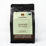 Green Coffee Beans 227g - Unroasted Raw Coffee Beans For Home Roasters Roasting - Costa Rica Strictly Hard Bean - Brown Bear - Washed Process - Arabica Caturrai Catuai