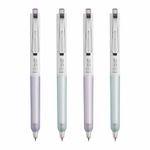 Anupam Sylent Roller Gel Pen 0.7 mm, Waterproof Smooth Quick-Dry Dark Ink, Comfortable Grip Exam & Office Pen, Refillable (Multicolour Body BlueInk, Pack of 4)