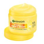 Garnier Fresh & Bright Vitamin C Sorbet Moisturizer, 4.5% Vit C + Hyaluronic Acid + Niacinamide + BHA, 9x Lighter Sorbet Texture, For Hydration & Dark Spot Reduction, Suitable for Oily to Normal & Combination Skin, 90g