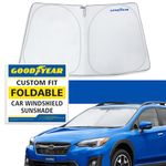 Goodyear Foldable Windshield Sun Shade for Subaru XV Crosstrek 2018-2023, Custom Fit Car Windshield Cover, Car Sunshade, Vehicle Sun Protector, Auto Car Window Shades for Front Window - GY008284