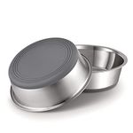 PEGGY11 Stainless Steel Metal Dog Bowls, 900 ml, 2 Pack