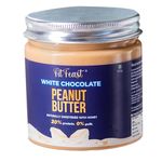 FitFeast White Chocolate Peanut Butter Dessert Like Taste No Trans Fat No Hydrogenated Oils Naturally Sweetened With Eucalyptus Honey Many Health Benefits(Single Pack),480 Grams