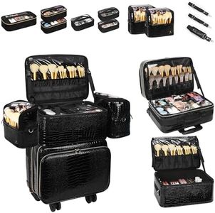 OCHEAL 18" Rolling Makeup Train Case
