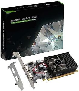 SAPLOS Radeon HD 6570 Carte Graphique, Dual HDMI, 1G GDDR3 64-bit, Cartes Vidéo PC, GPU, PCI Express x 16, 60W, Support des moniteurs 2K, pour Mini