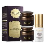 AILKE Kojic Acid Brightening 3 In 1 Face Care Set, Blemishes Treatment, Inhibit Melanin, With SPF35+ Sunscreen Cream, For All Skin Types