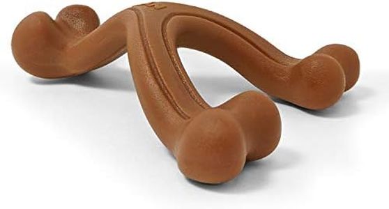 Nylabone Power Chew Ergonomic Hold & Chew Wishbone Chew Toy for Dogs, Indestructible Chew Toys for Aggressive Chewers, Bacon Flavor, Small - Up to 25 lbs. (1 Count)