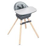 Maxi Cosi 8in1 High Chair | Lightweight Booster Chair for Baby | Convertible Baby Chair with 5 Point Safety Harness and Waterproof Inlay | Beyond Graphite