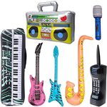 Inflatable Rock Star Toy Set, 7 Pac