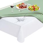 Table Protector Pad with Flannel Backing, Heavy-Duty Vinyl Table Padding Under Tablecloth, Waterproof, Heat Resistant, 108 x 54 inches, Rectangular
